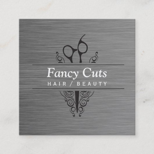 Boutique | Moderner Luxe Quadratische Visitenkarte (Vorderseite)