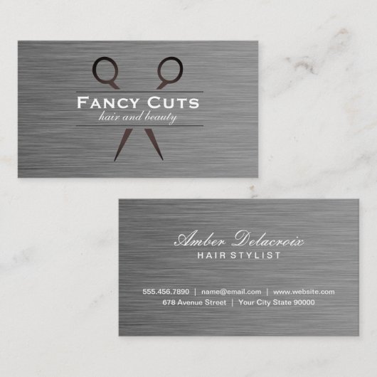 Boutique | Moderner Luxe Visitenkarte (Vorne/Hinten)