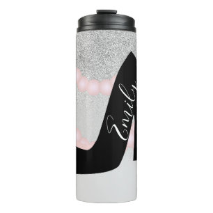 Boutique Ombre Imitats Sparkle Mit Monogramm Name Thermosbecher
