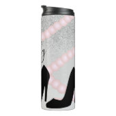 Boutique Ombre Imitats Sparkle Perlen Name Thermosbecher (Nach rechts gedreht)