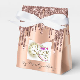 Boutique Online Shop Rose Tropfen Glitzer Logo Gef Geschenkschachtel