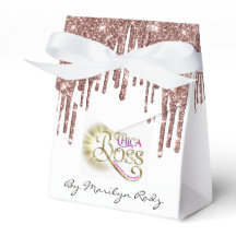 Boutique Online Shop Rose Tropfen Glitzer Logo wei