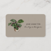 Boutique Pflanze Service Business Card Visitenkarte (Vorderseite)