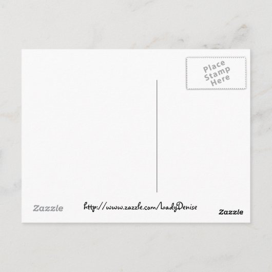 Boutique-Postkarten Postkarte (Rückseite)