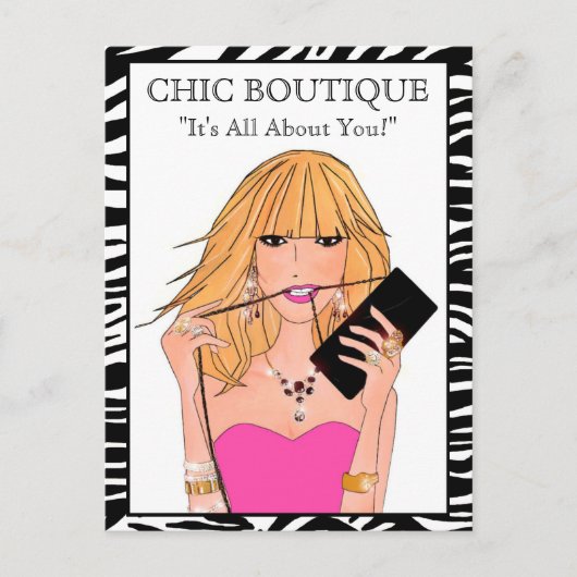 Boutique-Postkarten Postkarte (Vorderseite)