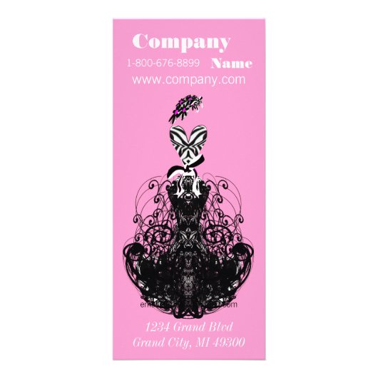 Boutique-Rackkarte Werbekarte (Vorne)