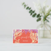 Boutique Shop Tropfen Gold Blume Gerahmtes QR Logo Visitenkarte (Stehend Vorderseite)
