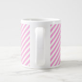 Boutique Streifen rosa - Jumbo-Tasse (Rückseite)