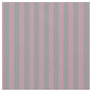 Boutique Streifen - Stoff Rosa Grau