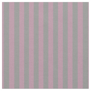 Boutique Streifen - Stoffe Rosa Grau