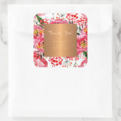 Boutique Studio Kupfer metallische Torfbäume Viele Quadratischer Aufkleber (Tasche)