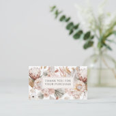 Boutique Terracotta Vielen Dank Begleitkarte (Stehend Vorderseite)