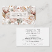 Boutique Terracotta Vielen Dank Begleitkarte (Vorne/Hinten)