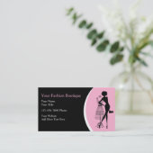Boutique-Visitenkarten Visitenkarte (Stehend Vorderseite)