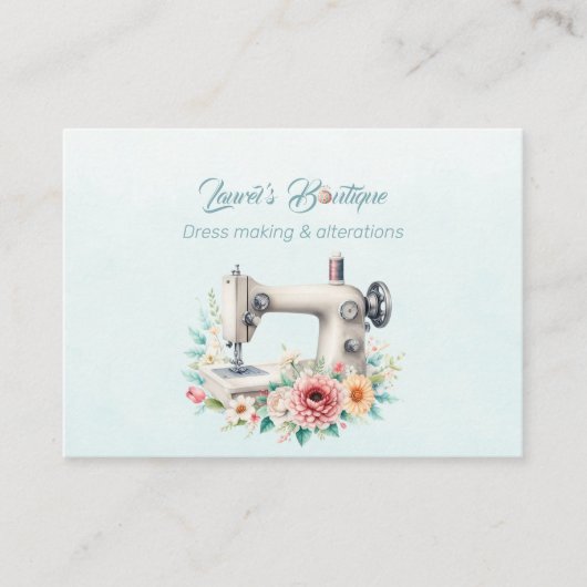 Boutique von Dressings und Änderungen Visitenkarte (Vorderseite)