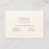 Boutique von Dressings und Änderungen Visitenkarte (Rückseite)