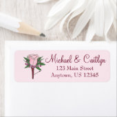 Boutonniere Pink Floral Rose Blume Wedelmarken (Insitu)