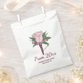 Boutonniere Pink Rose Corsage Blume Prom Wedding Geschenktütchen (Ausgeschnitten)