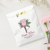 Boutonniere Pink Rose Corsage Blume Prom Wedding Geschenktütchen (Versiegelt)