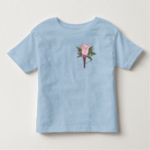Boutonniere Rose Blume Hochzeitsring Kleinkind T-shirt