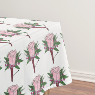 Boutonniere Rose Wedding Prom Blume Tablecloth Tischdecke