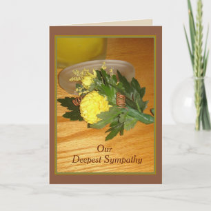 "Boutonniere" Sympathy Card w/Envelope Karte