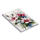Bouvardia - Aquarellblumen Notizblock (Rechte Seite)