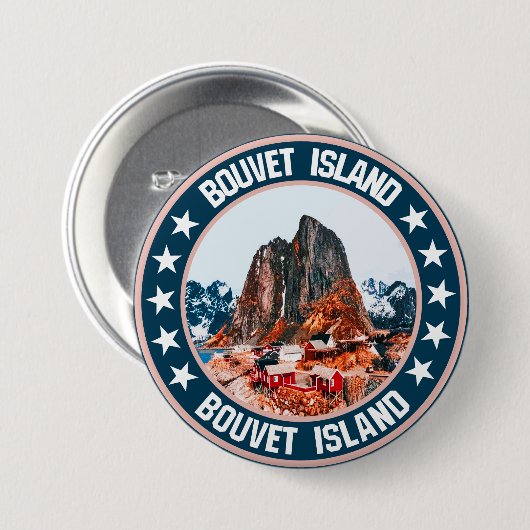 Bouvetinsel button (Vorne & Hinten)