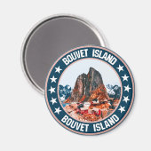 Bouvetinsel magnet (Vorderseite/Rückseite)