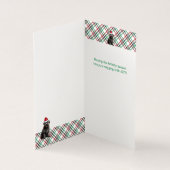 Bouvier Christmas Dog mit Holiday Kariert (Innenseite)