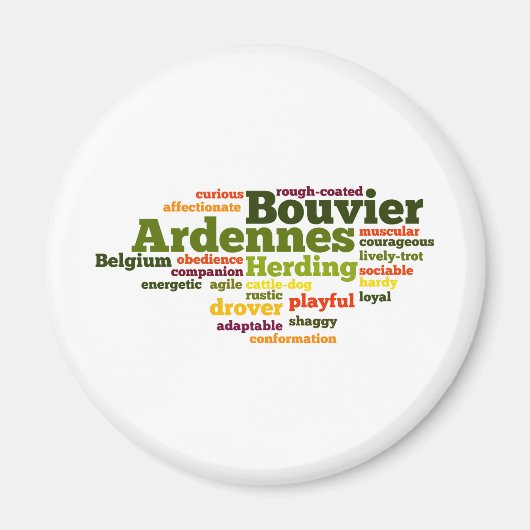 Bouvier des Ardennes Magnet (Vorne)