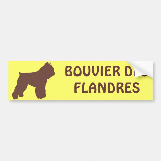 Bouvier des Flandres Autoaufkleber (Vorne)