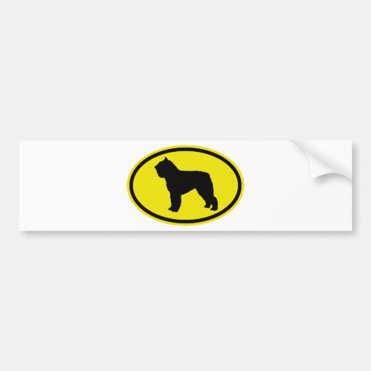 Bouvier DES Flandres Autoaufkleber (Vorne)