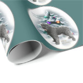 Bouvier des Flandres Christmas Geschenkpapier (Rolleneckpunkt)