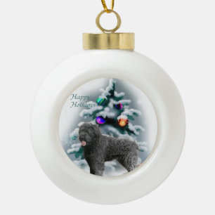 Bouvier des Flandres Christmas Keramik Kugel-Ornament