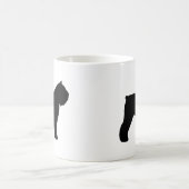 Bouvier des Flandres Dog Breed Silhouetten Kaffeetasse (Mittel)