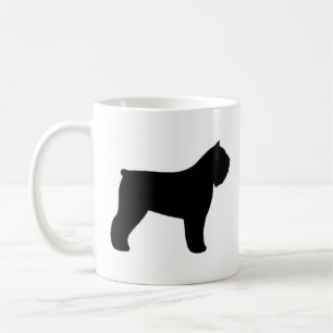 Bouvier des Flandres Dog Breed Silhouetten Kaffeetasse