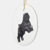 Bouvier des Flandres Dog Kunst, Dichtung und Musik Keramik Ornament (Links)