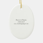 Bouvier des Flandres Dog Kunst, Dichtung und Musik Keramik Ornament (Hinten)