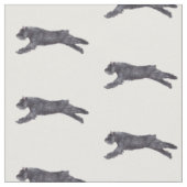 Bouvier des Flandres Dog Kunstwerk Stoff (Nahaufnahme)