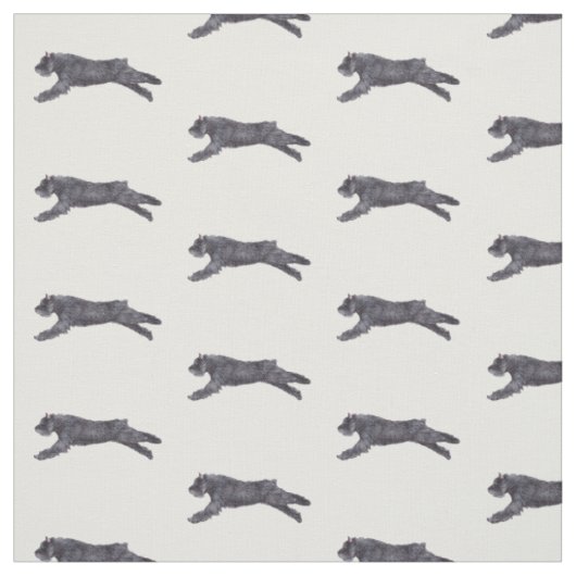 Bouvier des Flandres Dog Kunstwerk Stoff (Muster)
