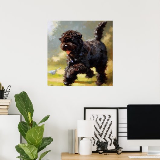 Bouvier des Flandres Dog Poster (Heimbüro)