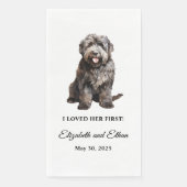 Bouvier des Flandres Dog Wedding Dinner Serviette (Vorderseite)
