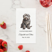Bouvier des Flandres Dog Wedding Dinner Serviette (Beispiel)