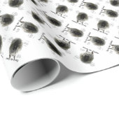 Bouvier des Flandres Geschichtsdesign Geschenkpapier (Rolleneckpunkt)