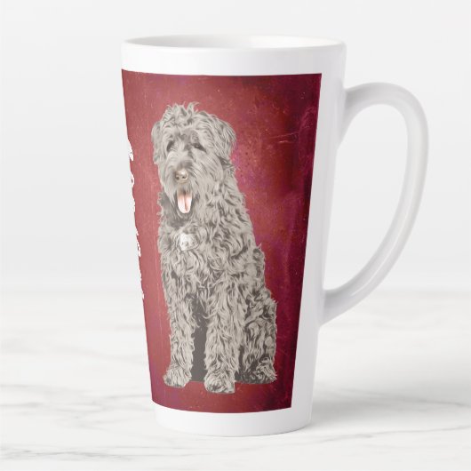 Bouvier des Flandres Grunge Milchtasse (Rechts)