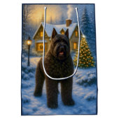 Bouvier des Flandres Holiday  Mittlere Geschenktüte (Rückseite)