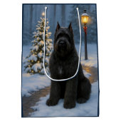 Bouvier des Flandres Holiday  Mittlere Geschenktüte (Rückseite)