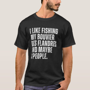 Bouvier Des Flandres Hundebesitzer Angelfreund Lus T-Shirt