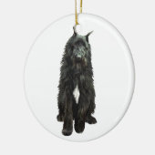 Bouvier des Flandres Keramik Ornament (Links)